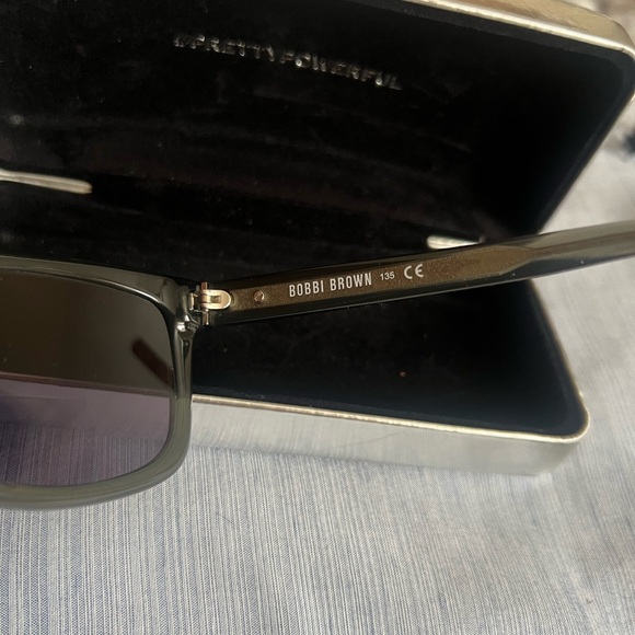 Bobbi Brown +2.50 Black/Gray Readers with Silver Case & Cloth Bag, good cond. - Picture 4 of 12